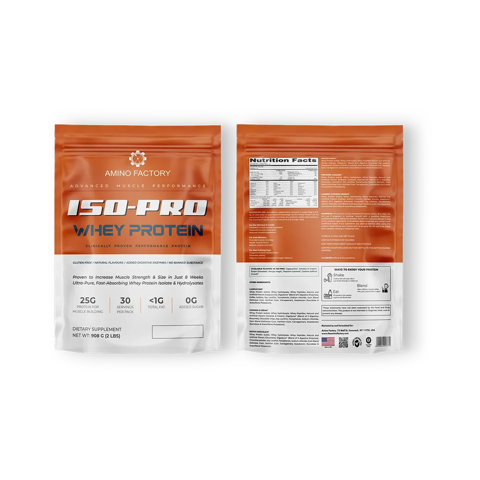 Amino Factory ISO-Pro — transparent front product packshot