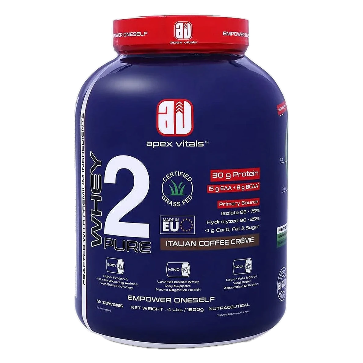 Apex Vitals Whey 2 Pure Italian Coffee Cream flavour pack